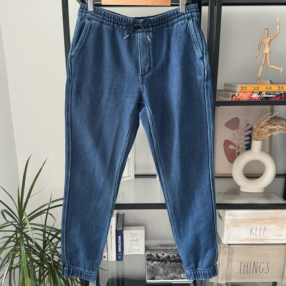 Taylor Stitch The Apres Denim Medium Rise Drawstring Jogger Pants Men’s Medium